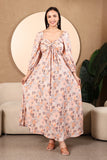 Valencia Printed Cotton Maxi Dress