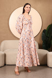 Valencia Printed Cotton Maxi Dress