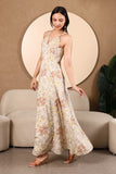 Lyra Padded Printed Cotton Maxi Dress