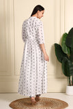 Gosiya Embroidered Cotton collared Dress Set Of 2