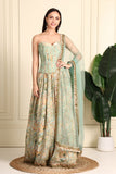 Gulnaar Muslin Lehenga Set Of 3