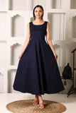 Soom Blue Stretch Cotton Dress
