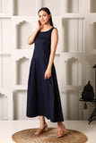 Soom Blue Stretch Cotton Dress