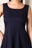 Soom Blue Stretch Cotton Dress