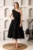 Blacira Stretch Cotton Midi Dress