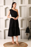 Blacira Stretch Cotton Midi Dress