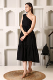 Blacira Stretch Cotton Midi Dress