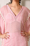 scarlett embroidered cotton kaftan sharara set of 3