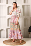 Nigar Malti Block Printed Cotton Maxi Dress