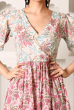 Nigar Malti Block Printed Cotton Maxi Dress
