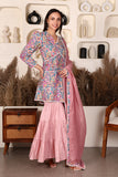Zarina Block Printed Cotton Sharara Set Of 3