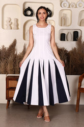 Rachel Stretch Cotton Midi Dress