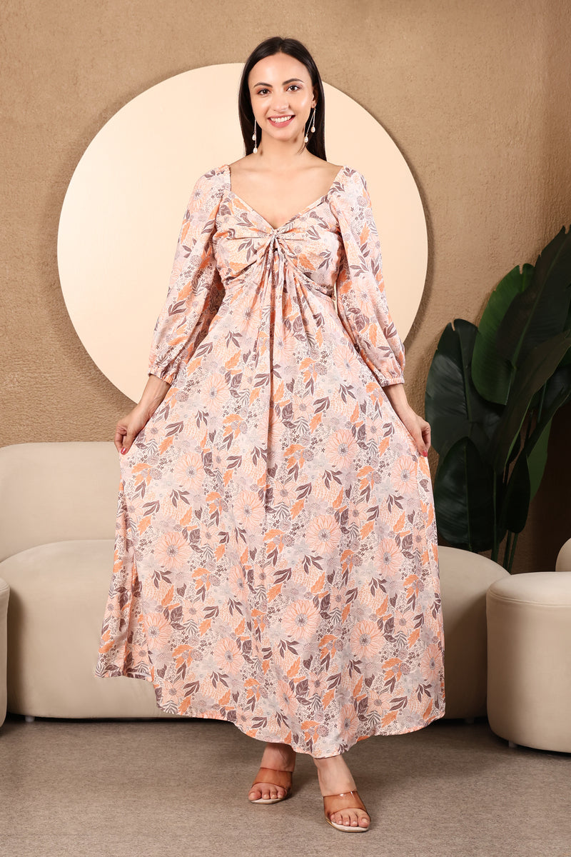 Valencia Printed Cotton Maxi Dress – ummaever