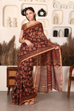 Rosy Chanderi Silk Saree