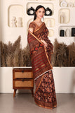 Rosy Chanderi Silk Saree
